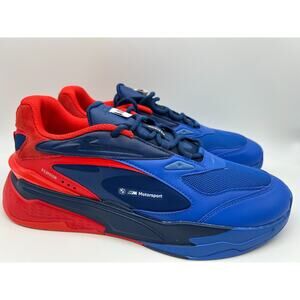 Puma BMW M Motorsport RS-Fast Sneakers 307409-01 Red Blue Men's Size 11 NEW